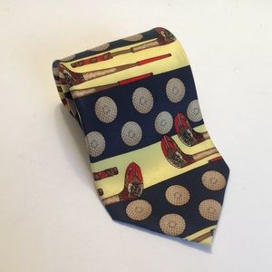 ‼️Flash Sale‼️ $10 Fu F Yunlai Blue Yellow 100% Silk Golf Tie